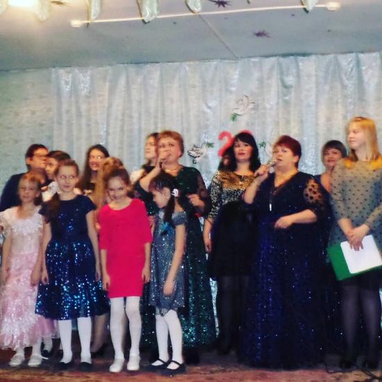 Арбузовская библиотека принимала участие в праздничном концерте Арбузовского СДК "Посвящается мужчинам"